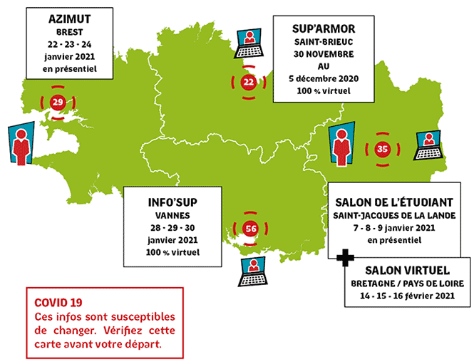 Dates des salons en Bretagne Dates des salons en Bretagne