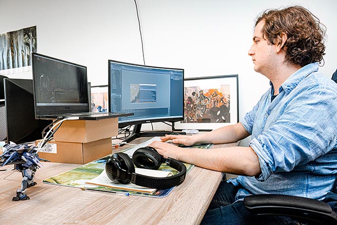 Paul Mozet est concepteur de jeux vidéo chez Studio Wild Wits à Rennes.