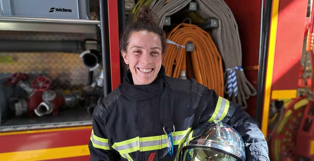 Portrait de Laura Jupin, sapeur-pompier