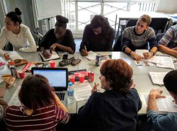 Les étudiants de la prépa La Chance en plein travail.