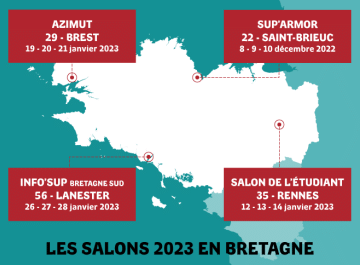 Les dates des salons post-bac en Bretagne en 2023