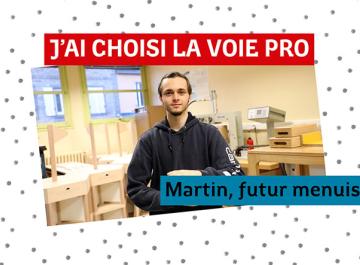 Martin, futur menuisier