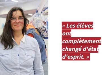 Christelle Capitaine, professeure au lycée Jean-Moulin à Saint-Brieuc.