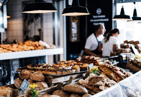 Intérieur d'une boulangerie