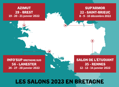 Les dates des salons post-bac en Bretagne en 2023
