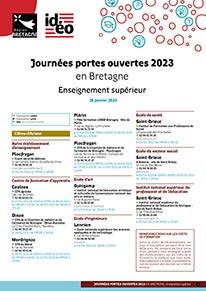 Journées portes ouvertes 2023 en Bretagne - Enseignement supérieur