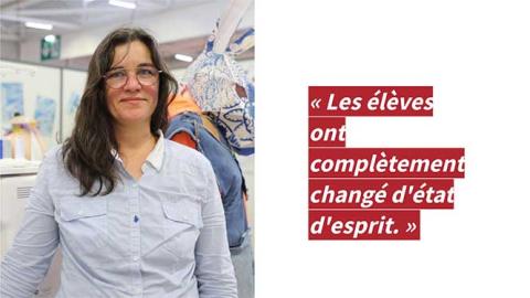 Christelle Capitaine, professeure au lycée Jean-Moulin à Saint-Brieuc.