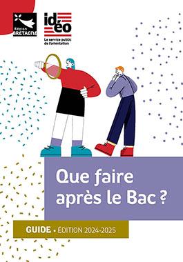 Couverture du guide &quot;Que faire après le bac?&quot; édition 2024-2025