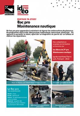 Visuel bac pro Maintenance nautique