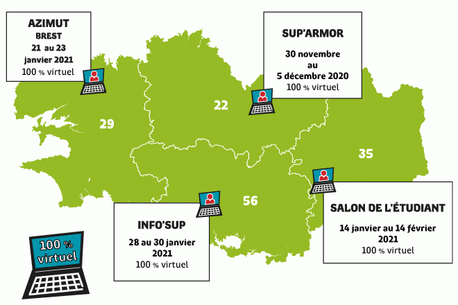 Dates des salons en Bretagne Dates des salons en Bretagne