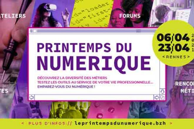 3 semaines pour s'emparer du numérique Affiche Printemps du numérique