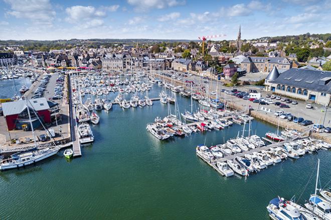 Vue aérienne du port de Paimpol (22)