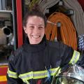 Portrait de Laura Jupin, sapeur-pompier