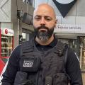 Hakim Kaouche, agent de sûreté à la SNCF, dans la gare de Rennes